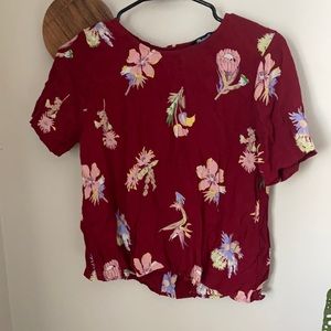 Floral madewell blouse XS